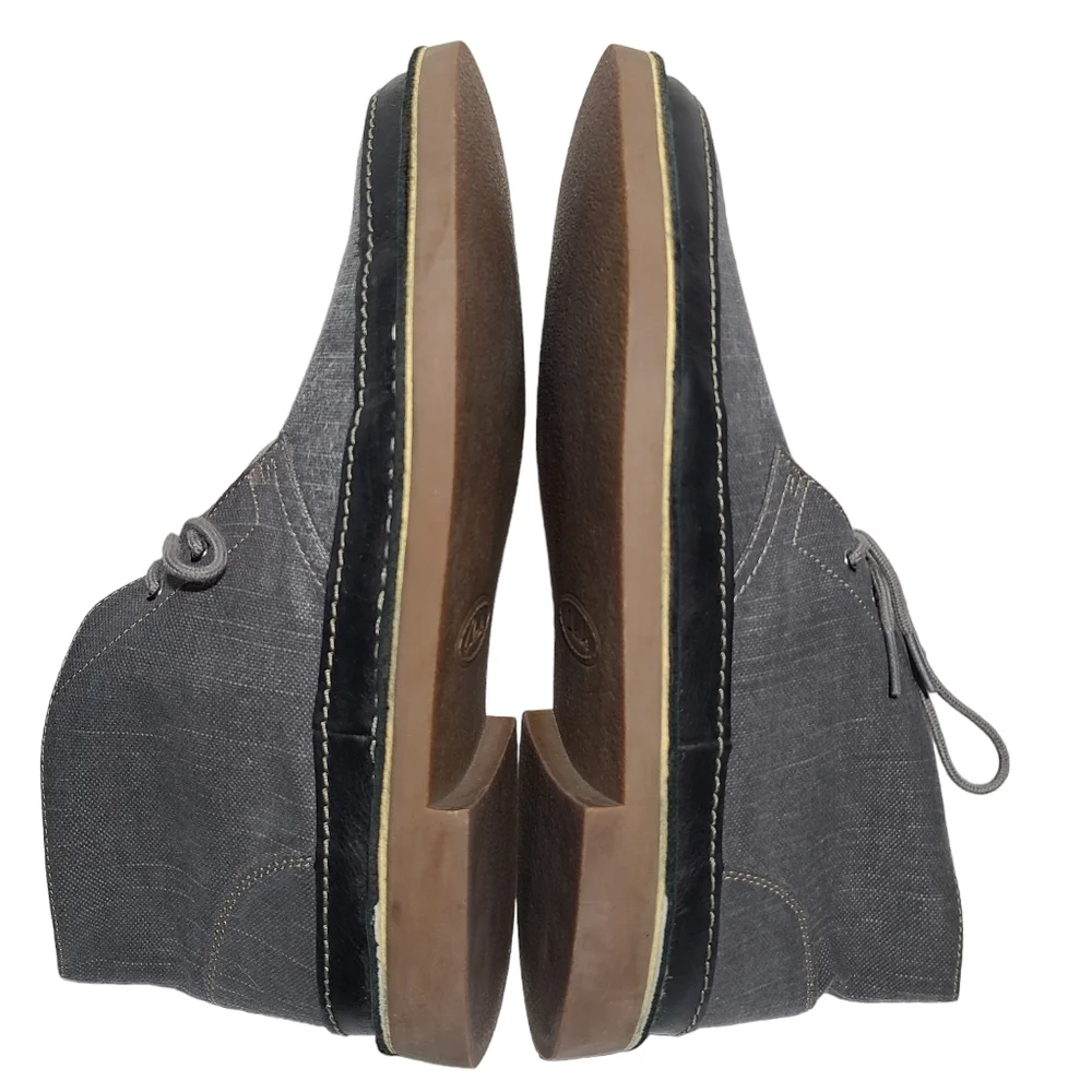Clarks BUSHACRE RAND Chukka Boots Mens 11.5 M Gray 2-Eye Lace Up